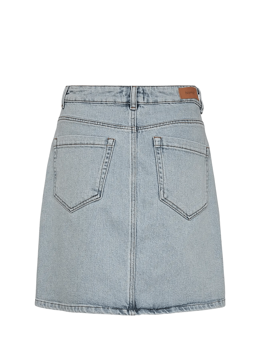 Nümph - NUTORONTO SKIRT - jeansröcke - light blue denim - 1