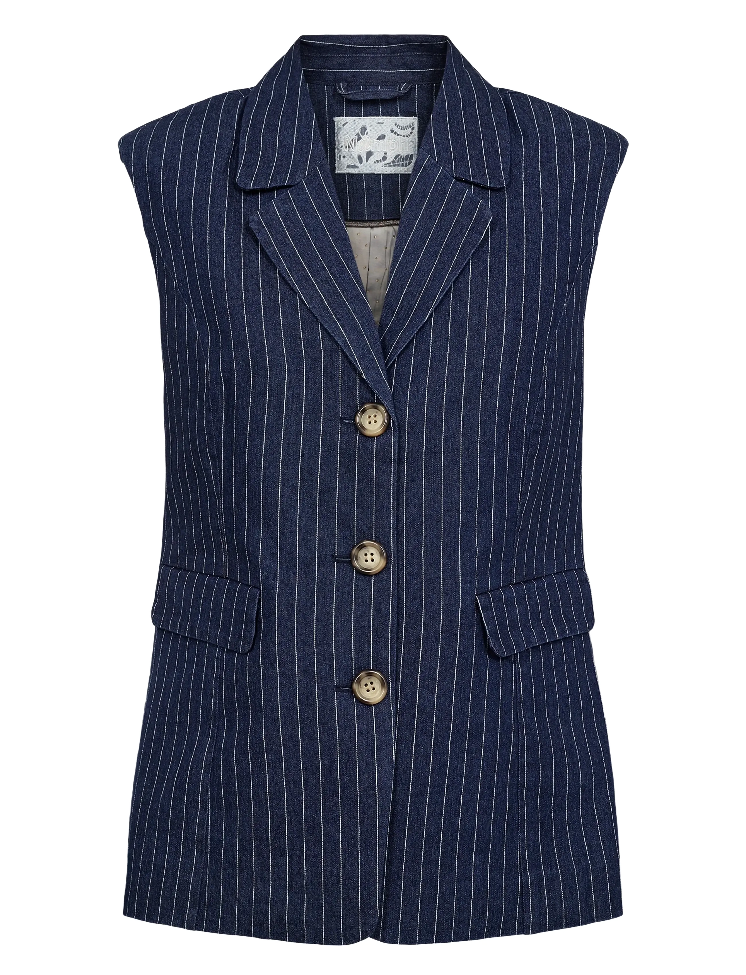 Nümph Nuvibeke Vest, 40, Navy, Veste > Denim Veste, Dame