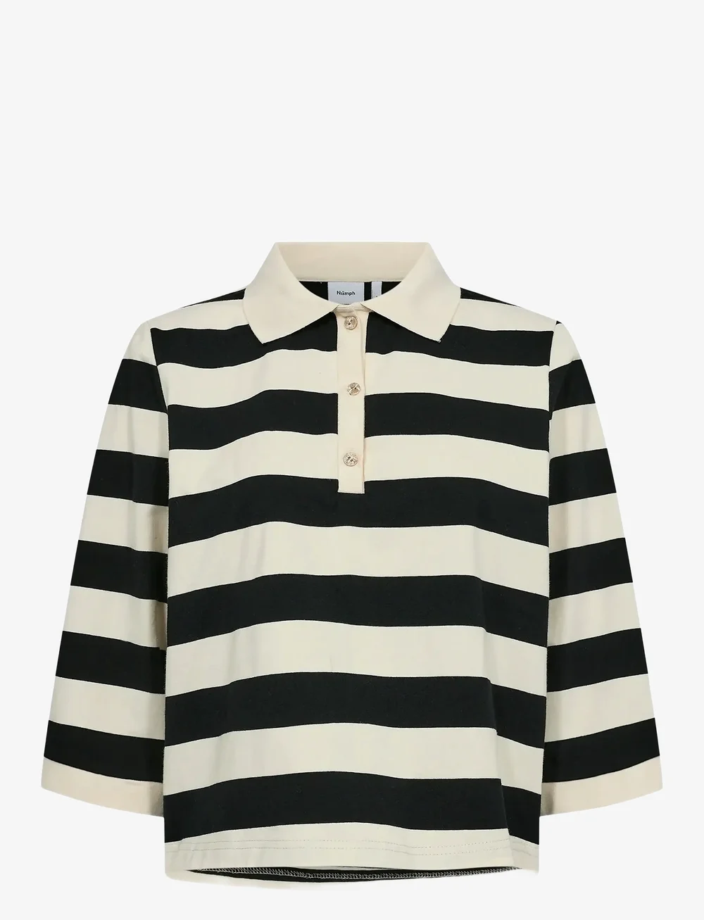 Nümph - NUVINDY POLO PULLOVER - t-shirts - caviar - 0