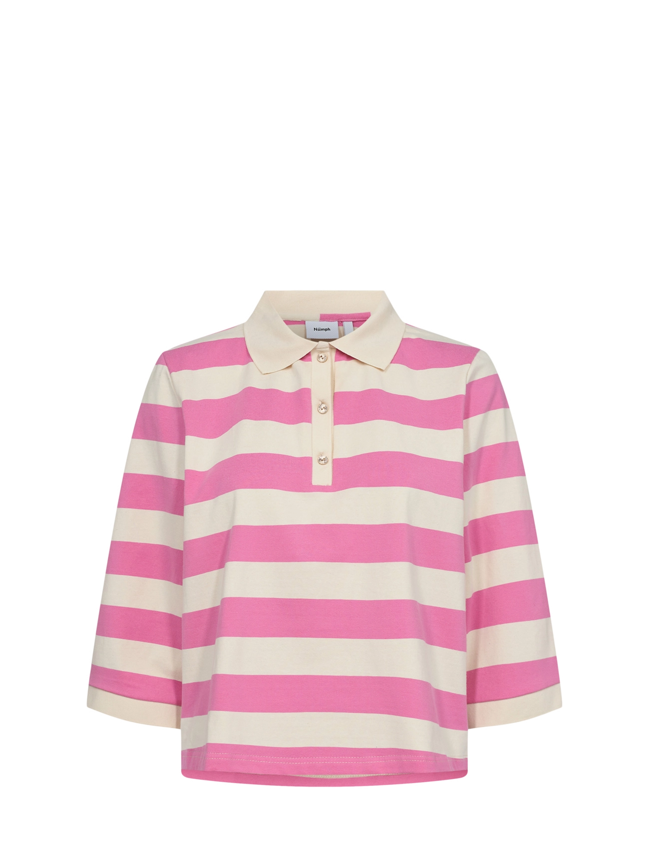 Nümph NUVINDY POLO PULLOVER - T-shirts & Toppe - PINK CARNATION / pink/rose