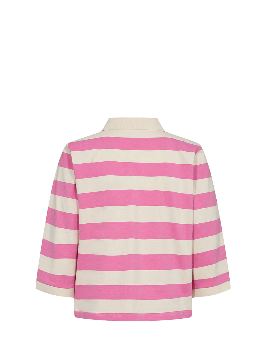 Nümph - NUVINDY POLO PULLOVER - t-shirts - pink carnation - 1