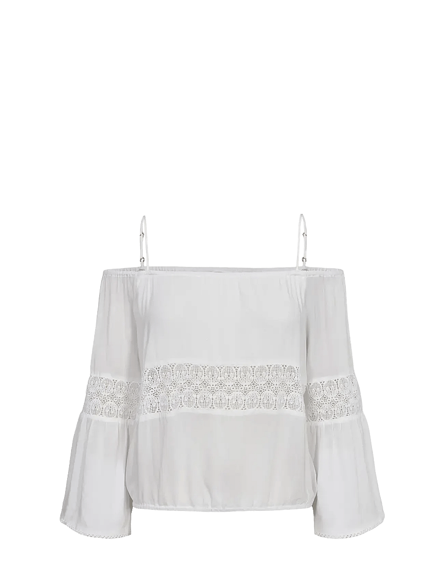 Nümph - NUGAYA SHIRT - langærmede toppe - bright white - 0