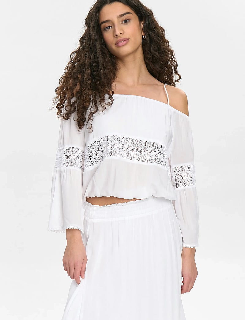 Nümph - NUGAYA SHIRT - t-shirts met lange mouwen - bright white - 2