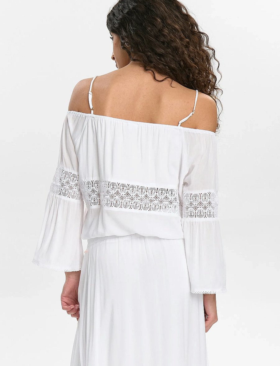Nümph - NUGAYA SHIRT - langærmede toppe - bright white - 3