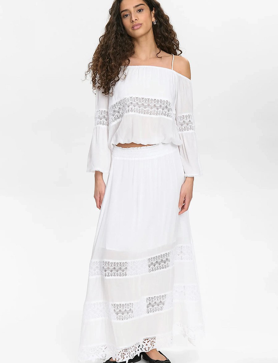 Nümph - NUGAYA SHIRT - langærmede toppe - bright white - 4