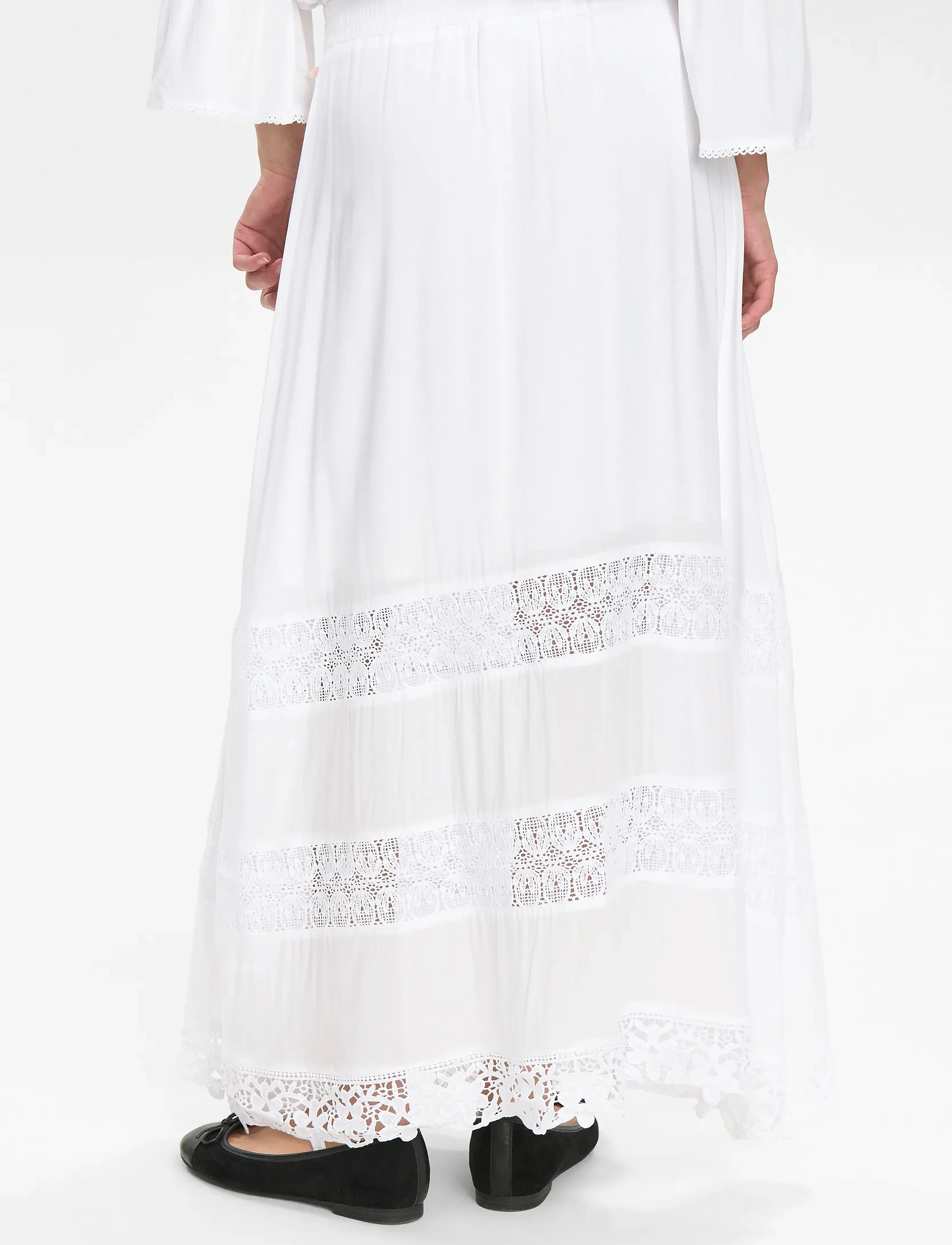 Nümph - NUGAYA LONG SKIRT - bright white - 3