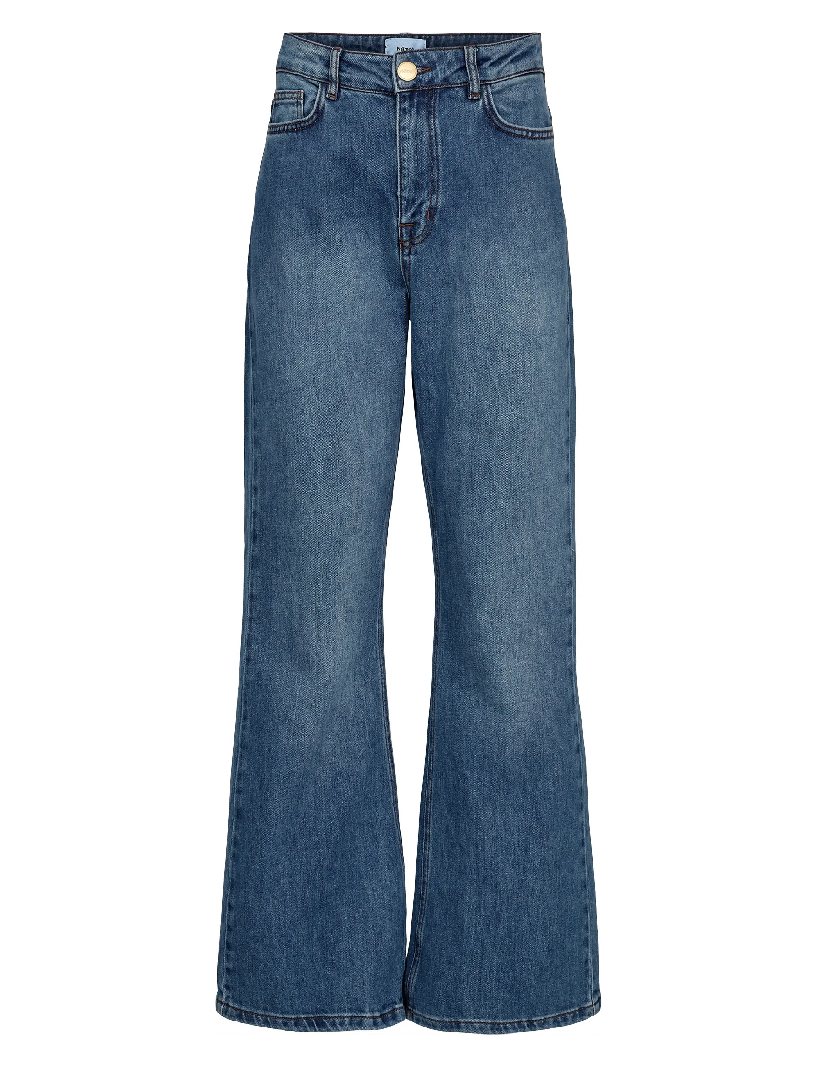 Nümph NULONDON JEANS SHORT - Jeans - MED. BLUE WASHED DENIM / blue