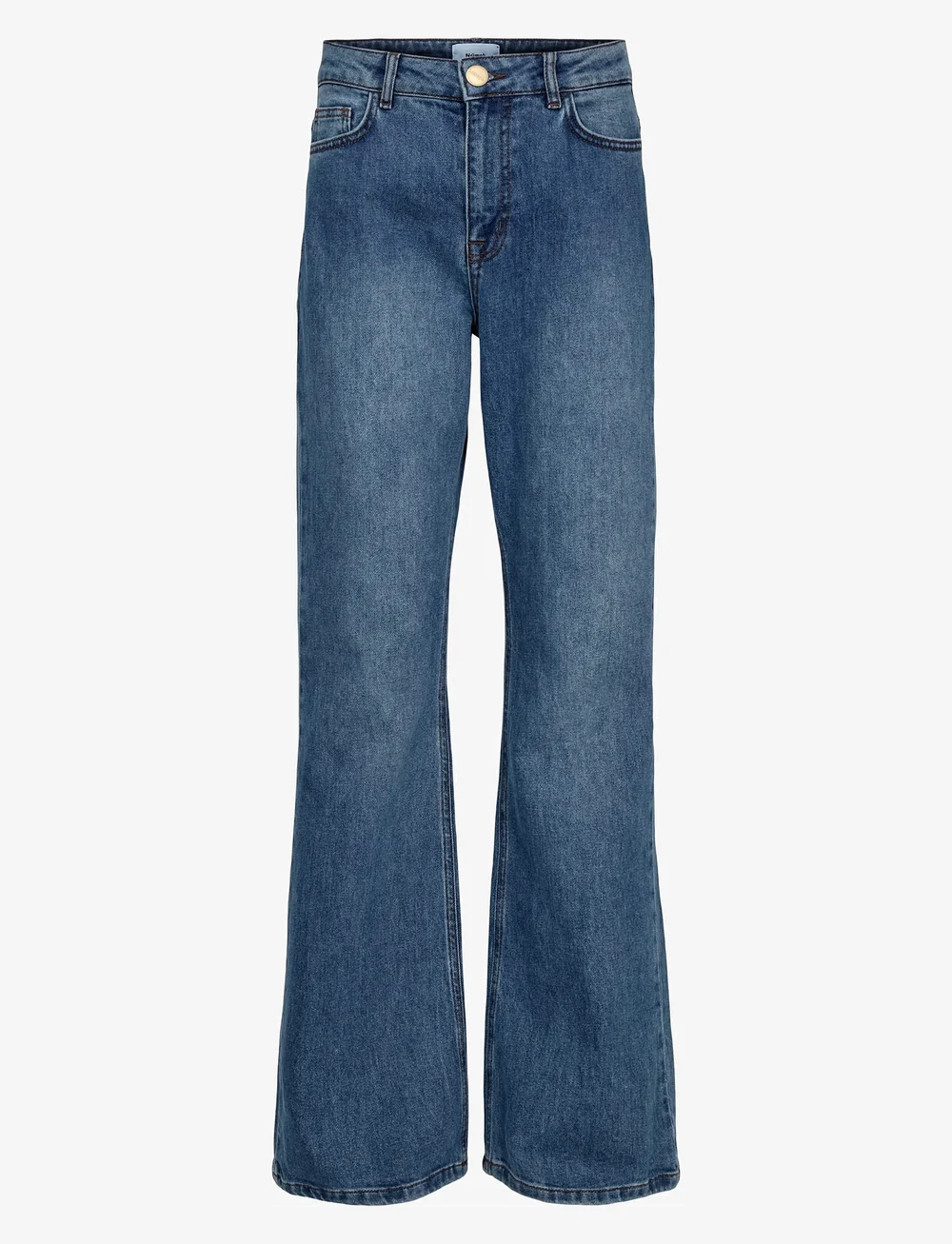 Nümph - NULONDON JEANS LONG - džinsi ar zvanveida galiem - med. blue washed denim - 1