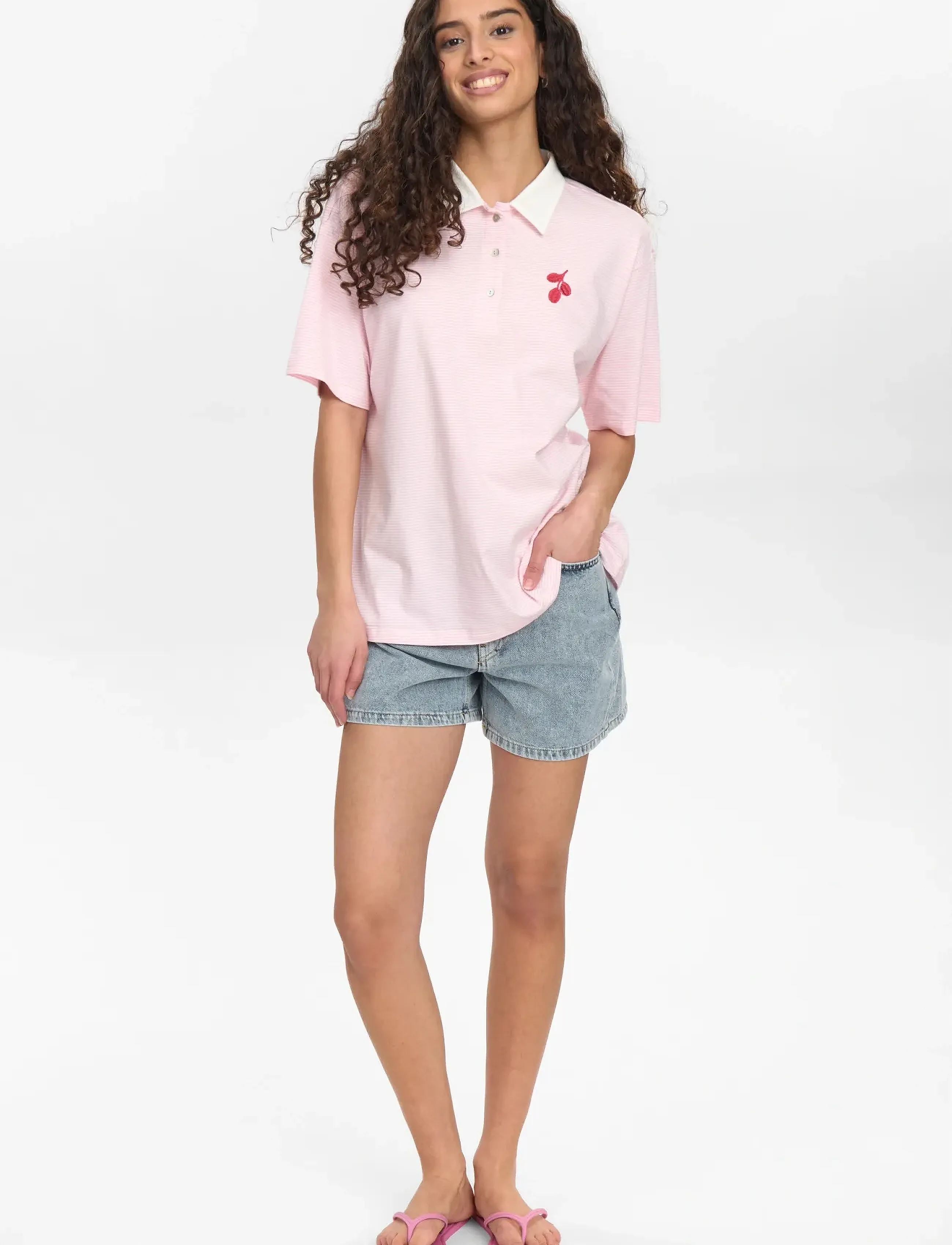 Nümph - NUPIPPI SS POLO - polo's - blushing bride ( icy pink) - 4
