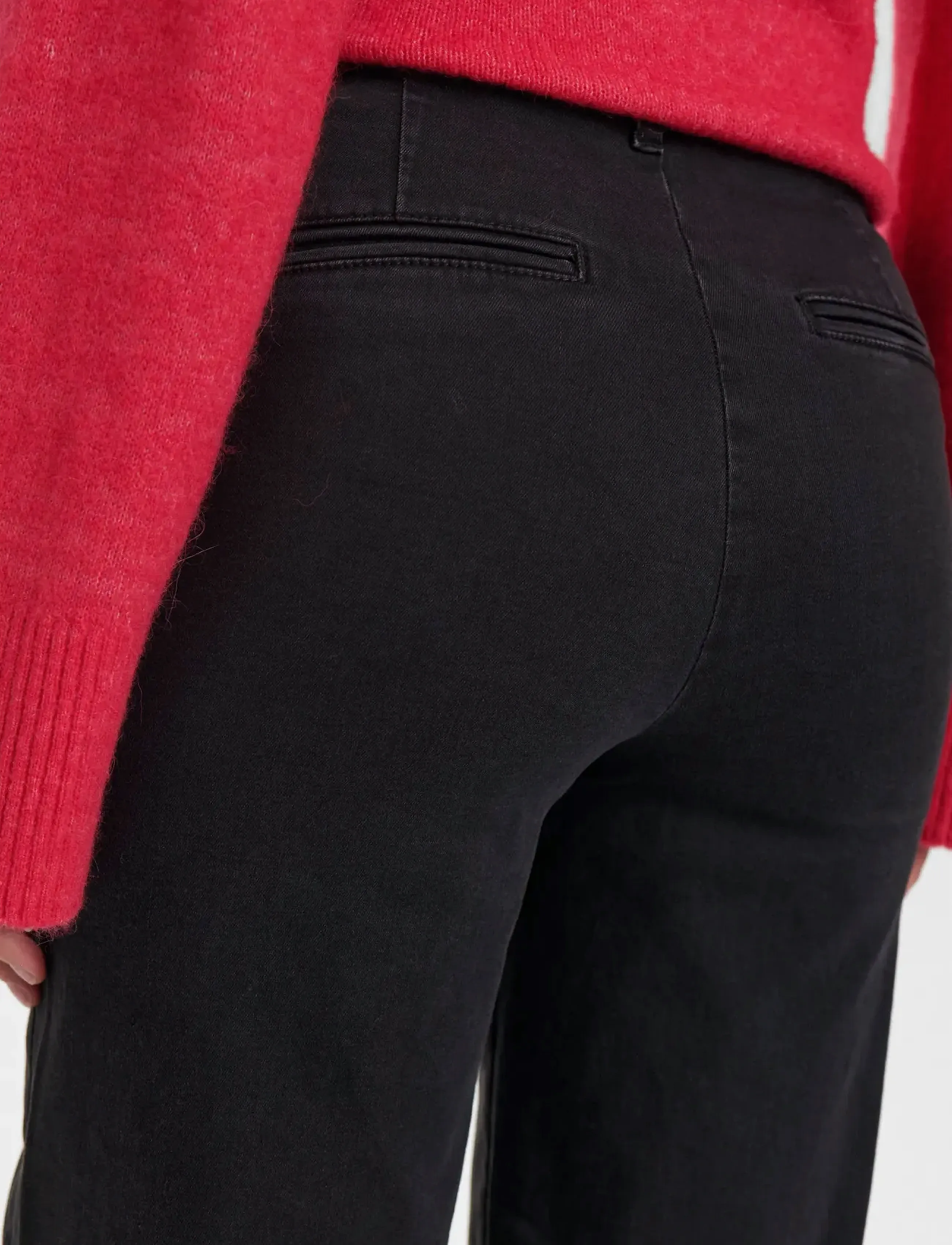 Nümph - NUAMBER PANTS SHORT BLACK - bukser med lige ben - caviar - 4