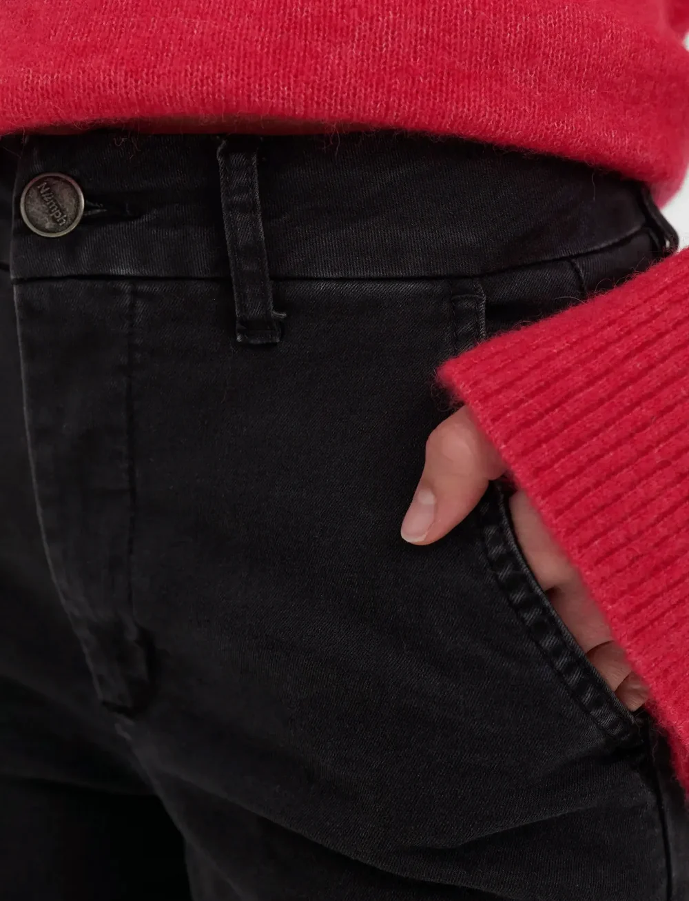 Nümph - NUAMBER PANTS SHORT BLACK - chinos - caviar - 5