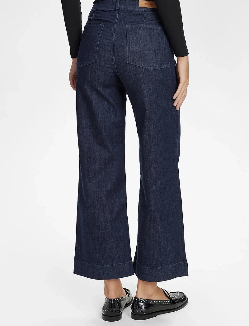 Nümph - NUPARIS PANT CROP DARK D. BLUE - straight jeans - dark denim blue - 4