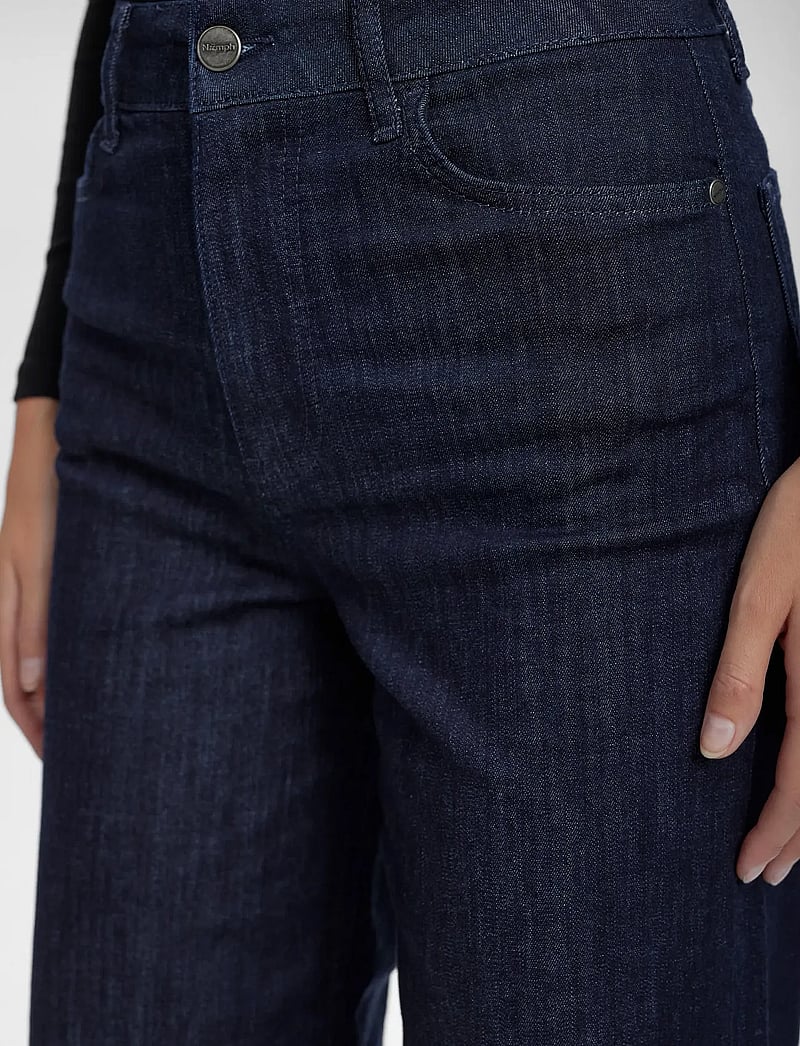 Nümph - NUPARIS PANT CROP DARK D. BLUE - straight jeans - dark denim blue - 5