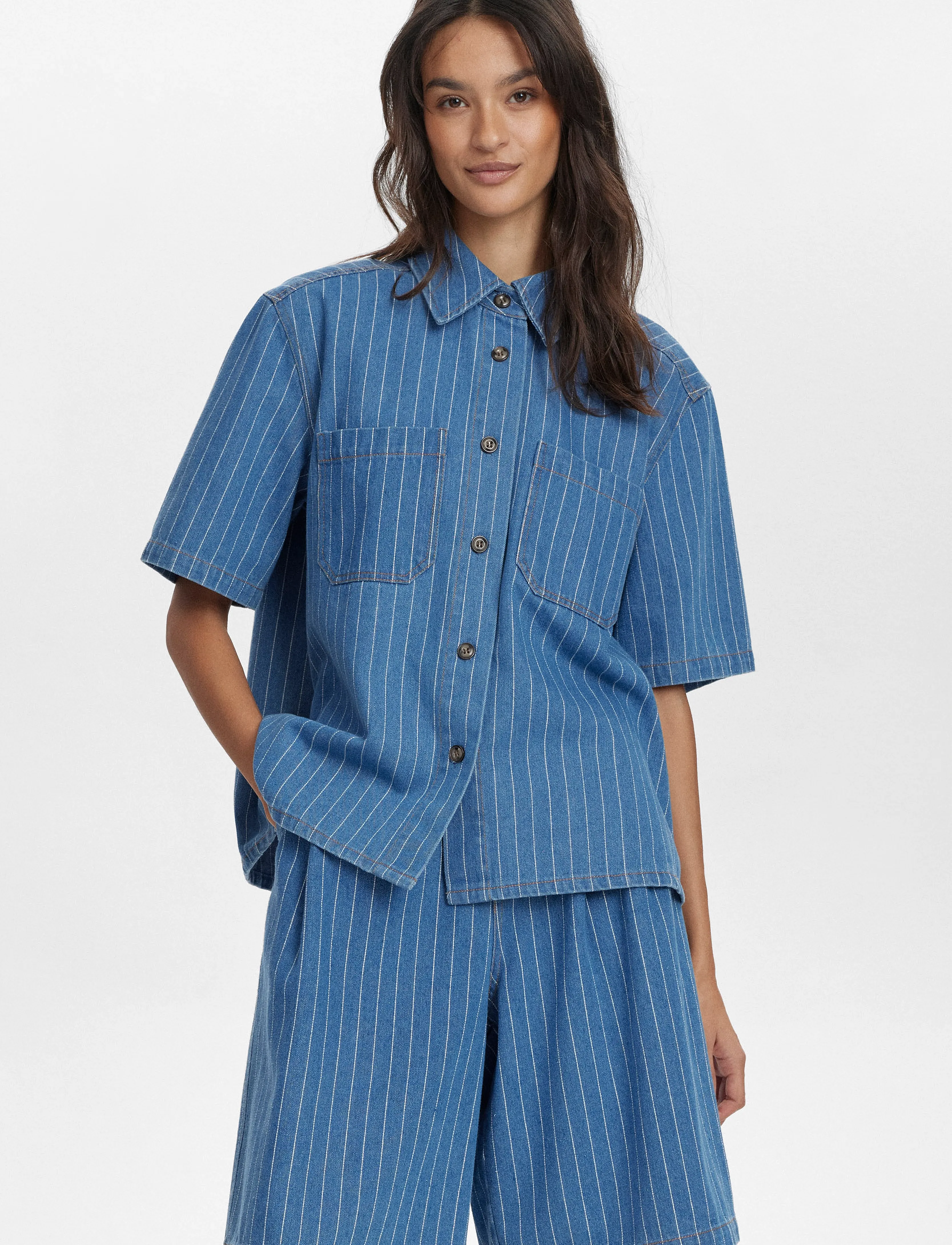 Nümph - NULUCIE SHIRT - dark blue denim - 2