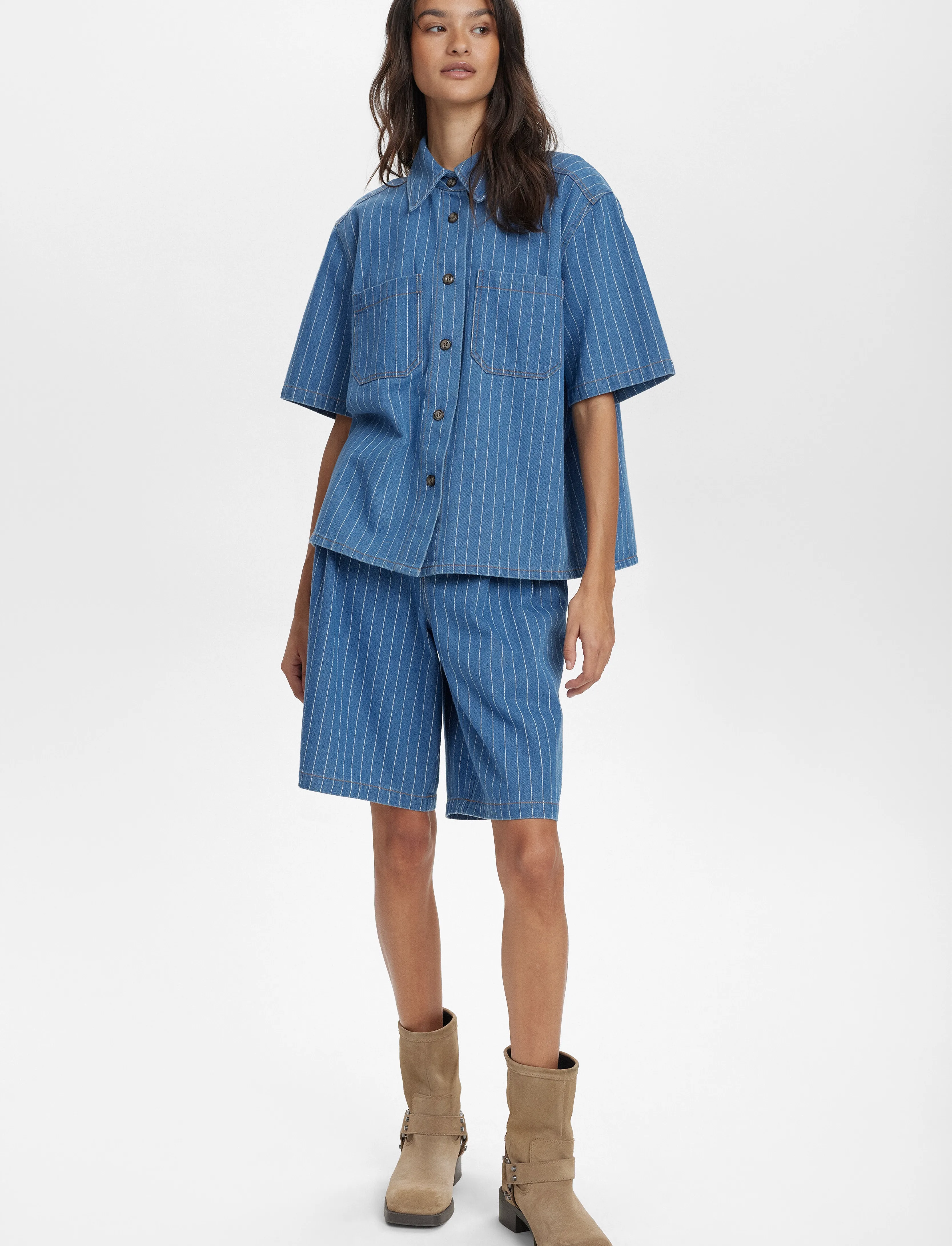 Nümph - NULUCIE SHIRT - dark blue denim - 4