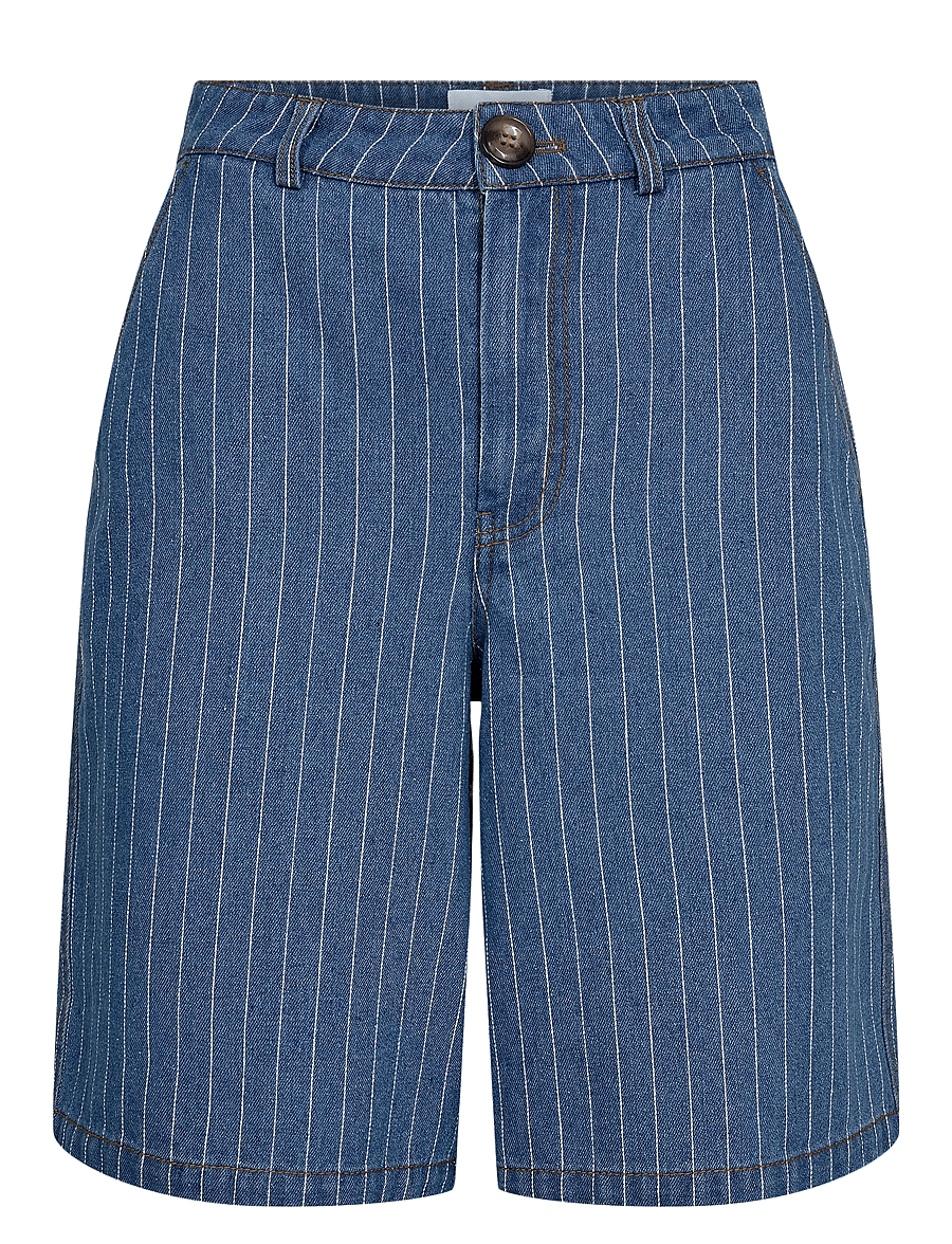 Nümph - NULUCIE SHORTS - jeansshorts - dark blue denim - 0
