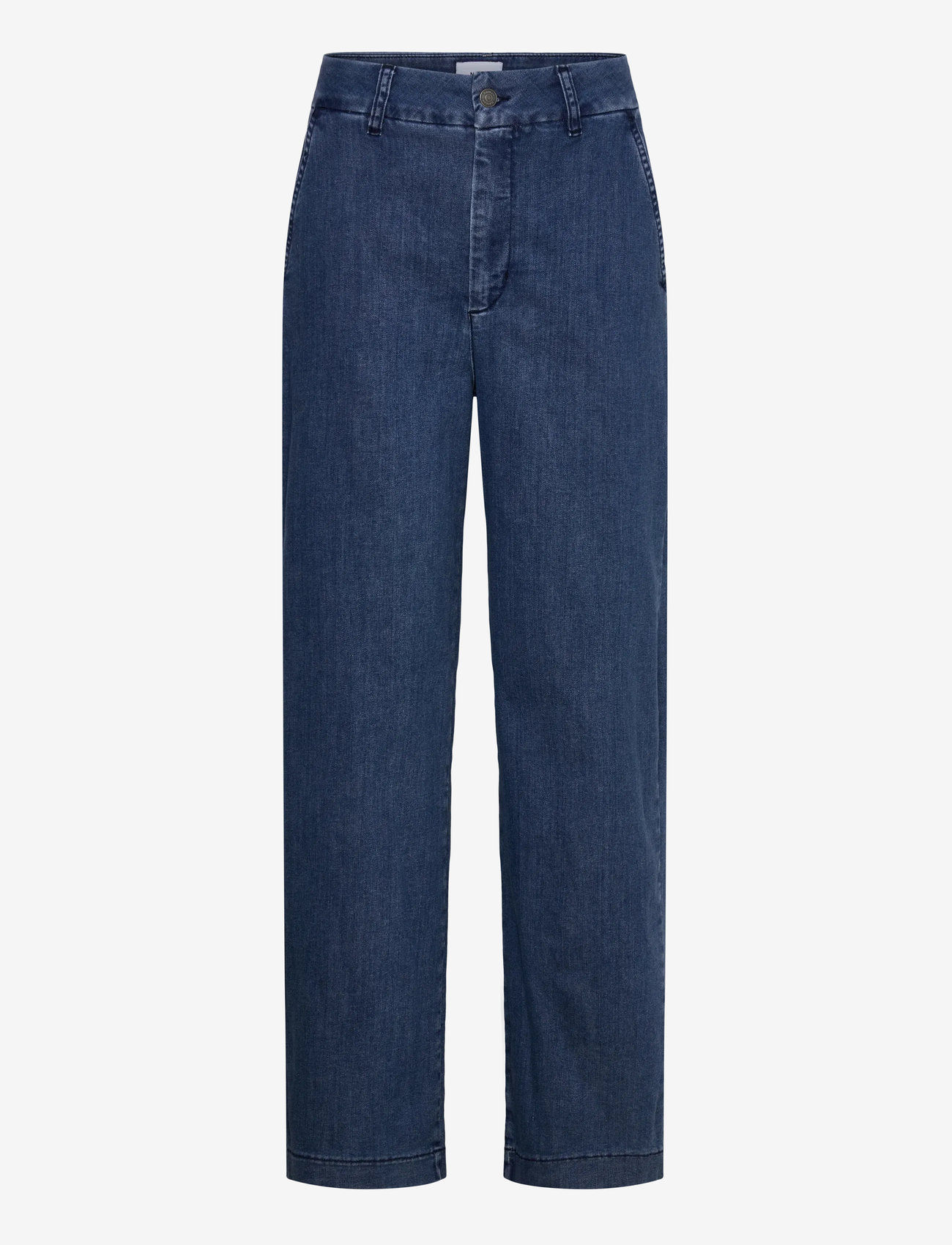 Nümph - NUAMBER PANTS SHORT - straight jeans - medium blue denim - 0
