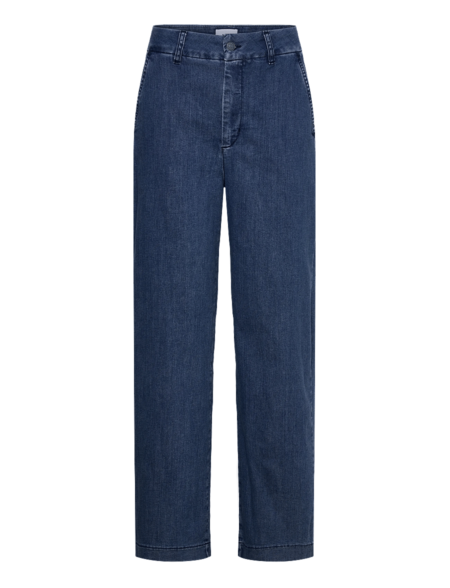 Nümph - NUAMBER PANTS SHORT - gerade jeans - medium blue denim - 1