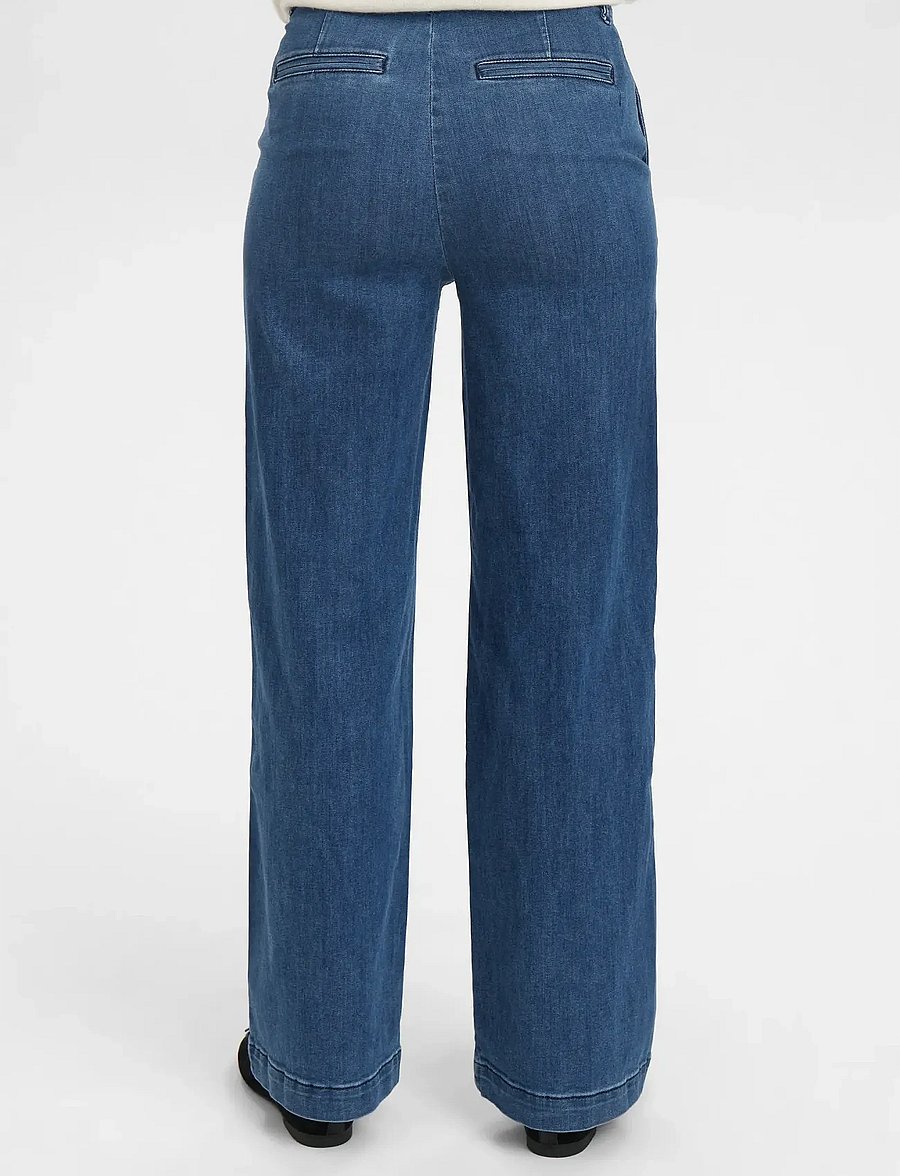 Nümph - NUAMBER PANTS SHORT - gerade jeans - medium blue denim - 0