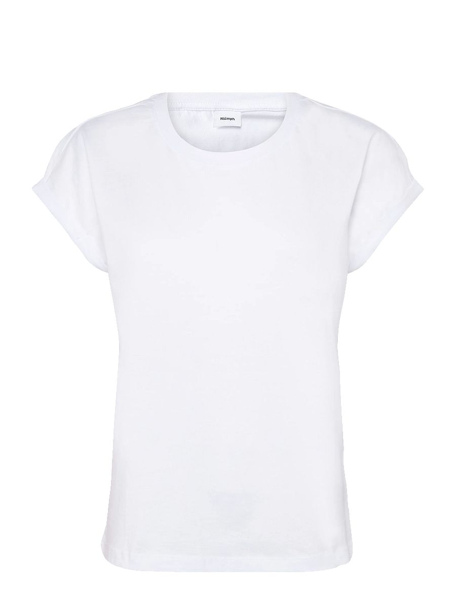 Nümph - NUBEVERLY T-SHIRT NOOS-GOTS - t-särgid - bright white - 0