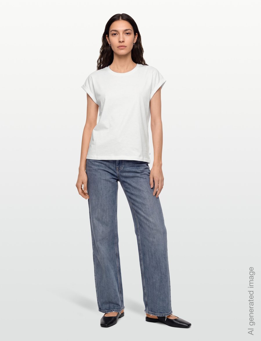 Nümph - NUBEVERLY T-SHIRT NOOS-GOTS - t-shirts - bright white - 0