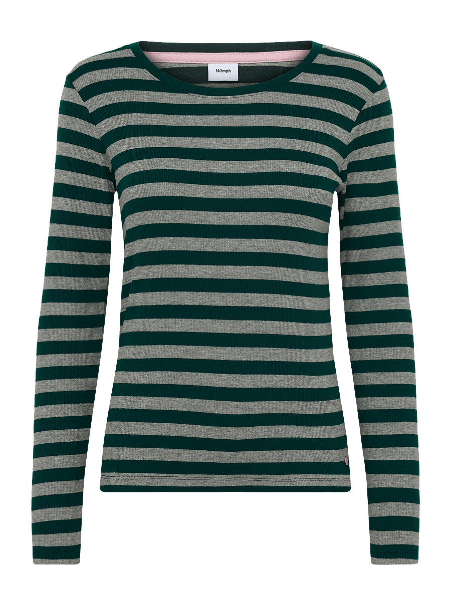 Nümph - NUMOXIE LS T-SHIRT - langærmede toppe - rain forest - 0