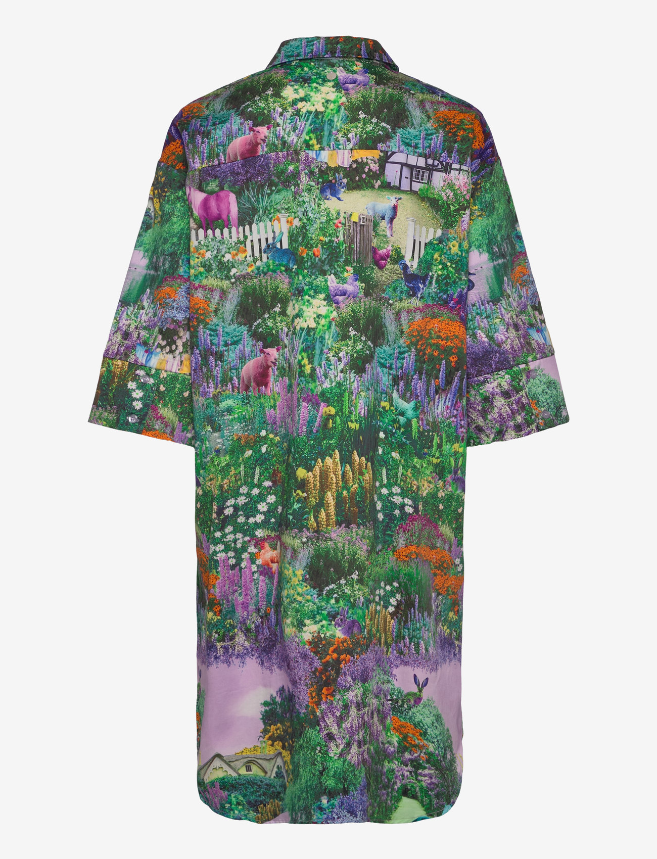 Nümph - NUGARDEN SHIRT DRESS - särkkleidid - pine green - 1