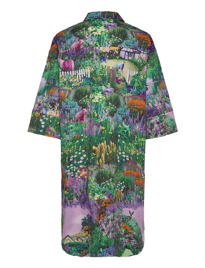 Nümph - NUGARDEN SHIRT DRESS - särkkleidid - pine green - 1