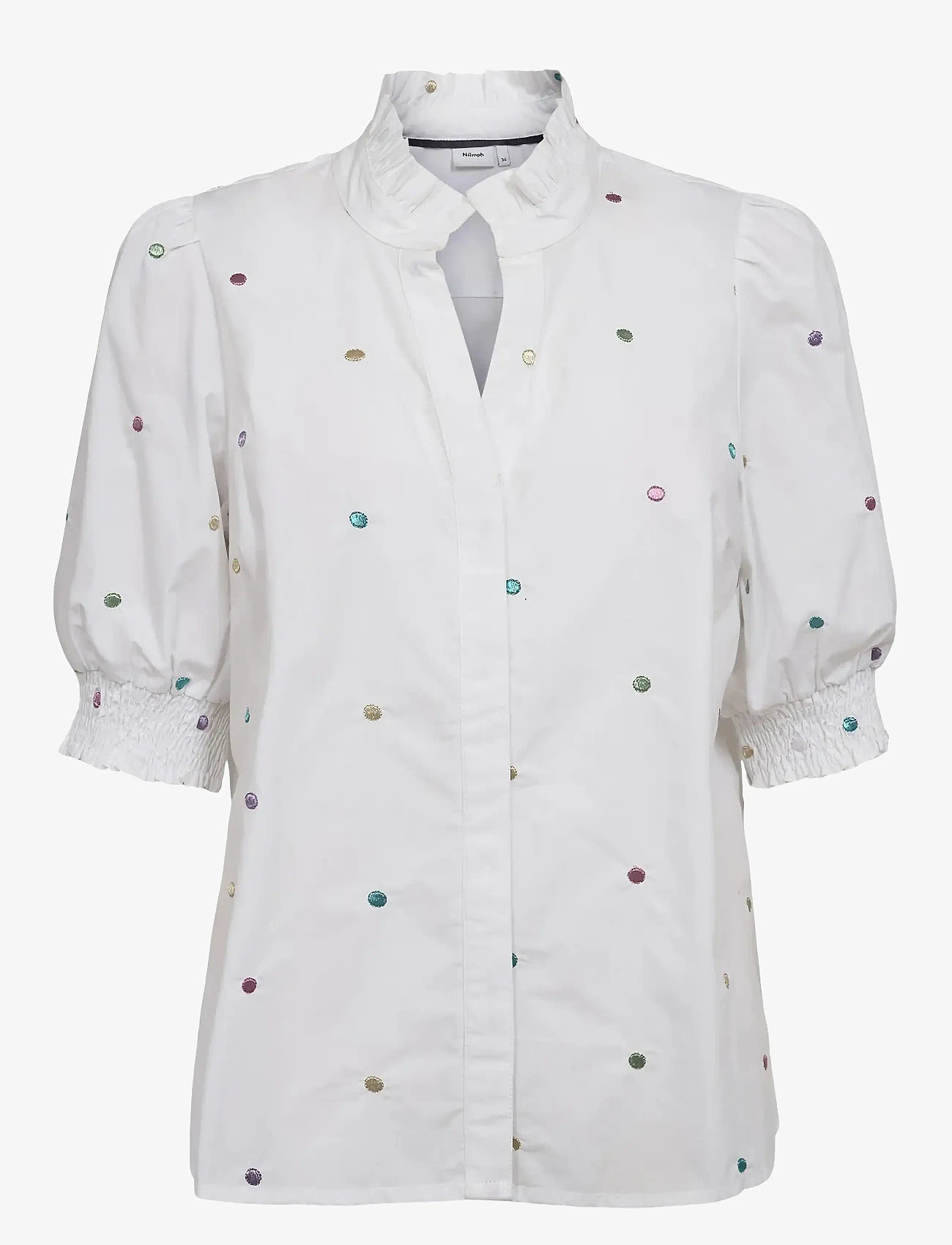 Nümph - NUJUNE SS SHIRT - bright white - 0