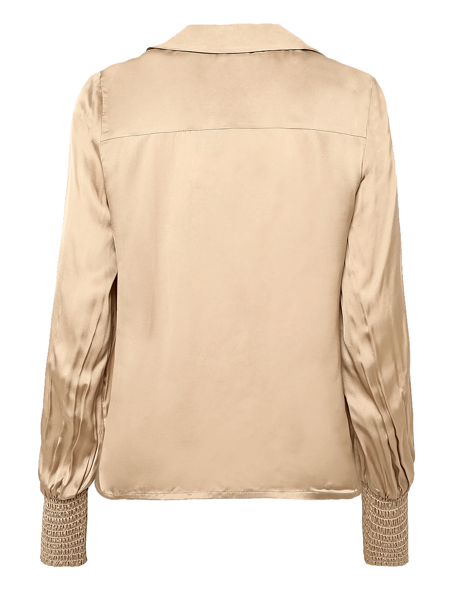 Nümph - NUSINAN SHIRT - langärmlige hemden - sesame - 1