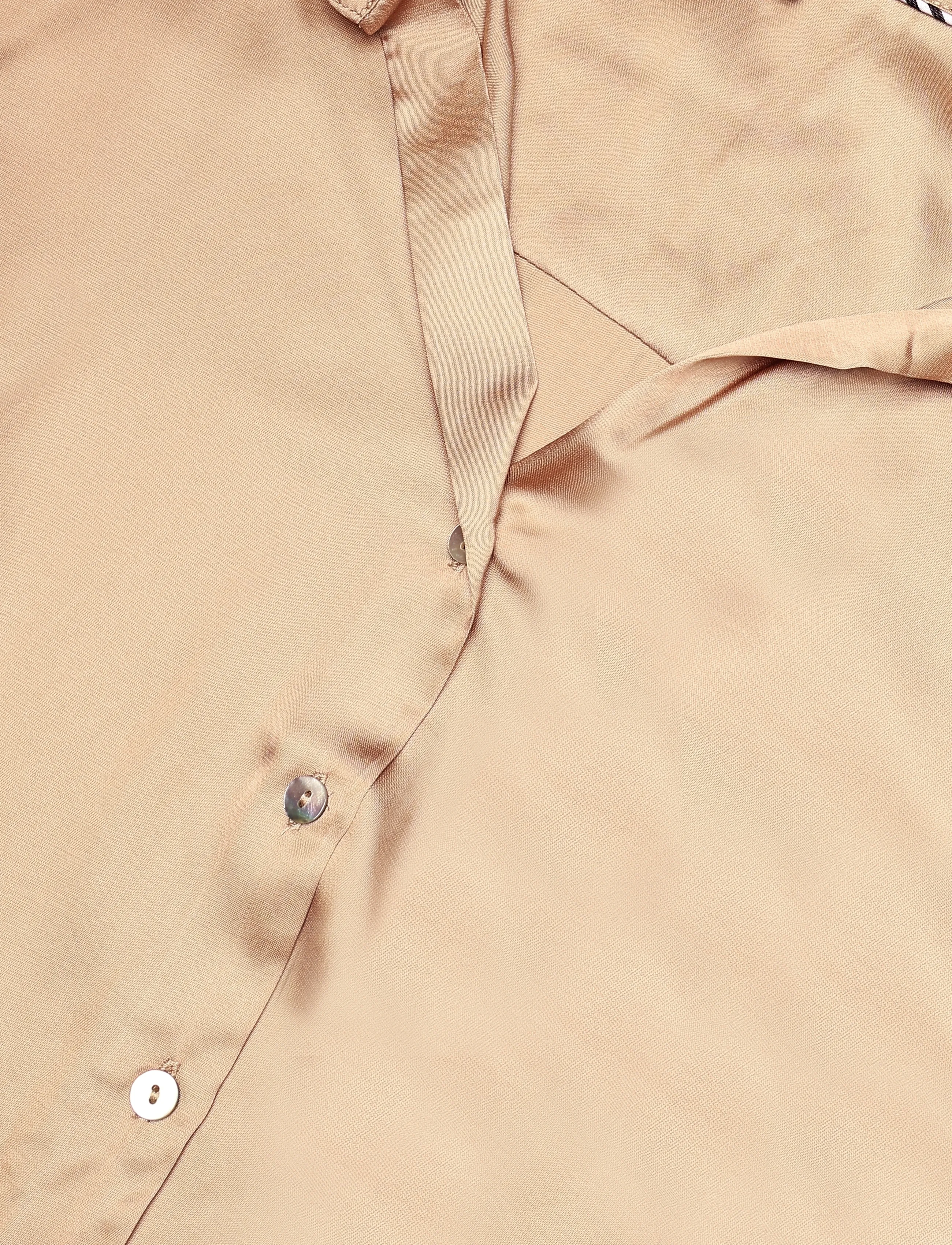 Nümph - NUSINAN SHIRT - langärmlige hemden - sesame - 2