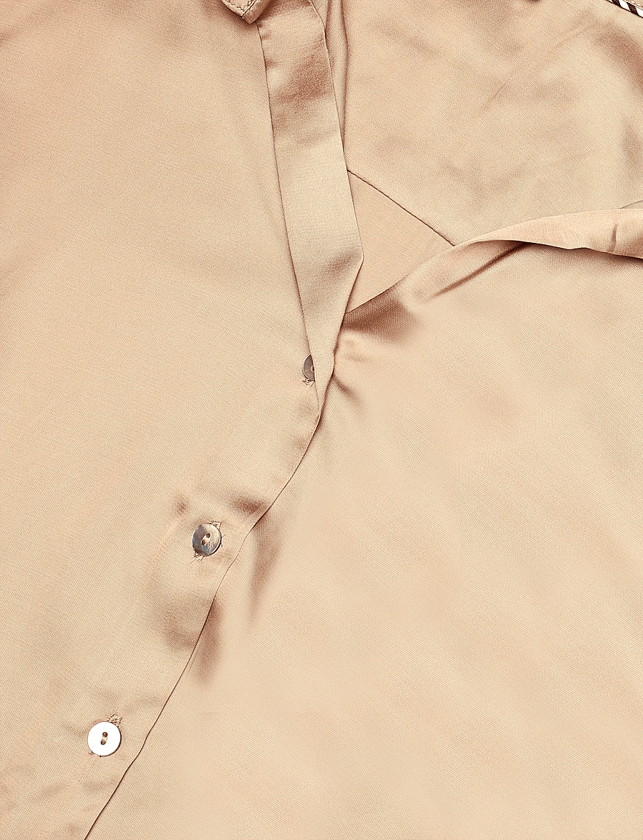 Nümph - NUSINAN SHIRT - langärmlige hemden - sesame - 2