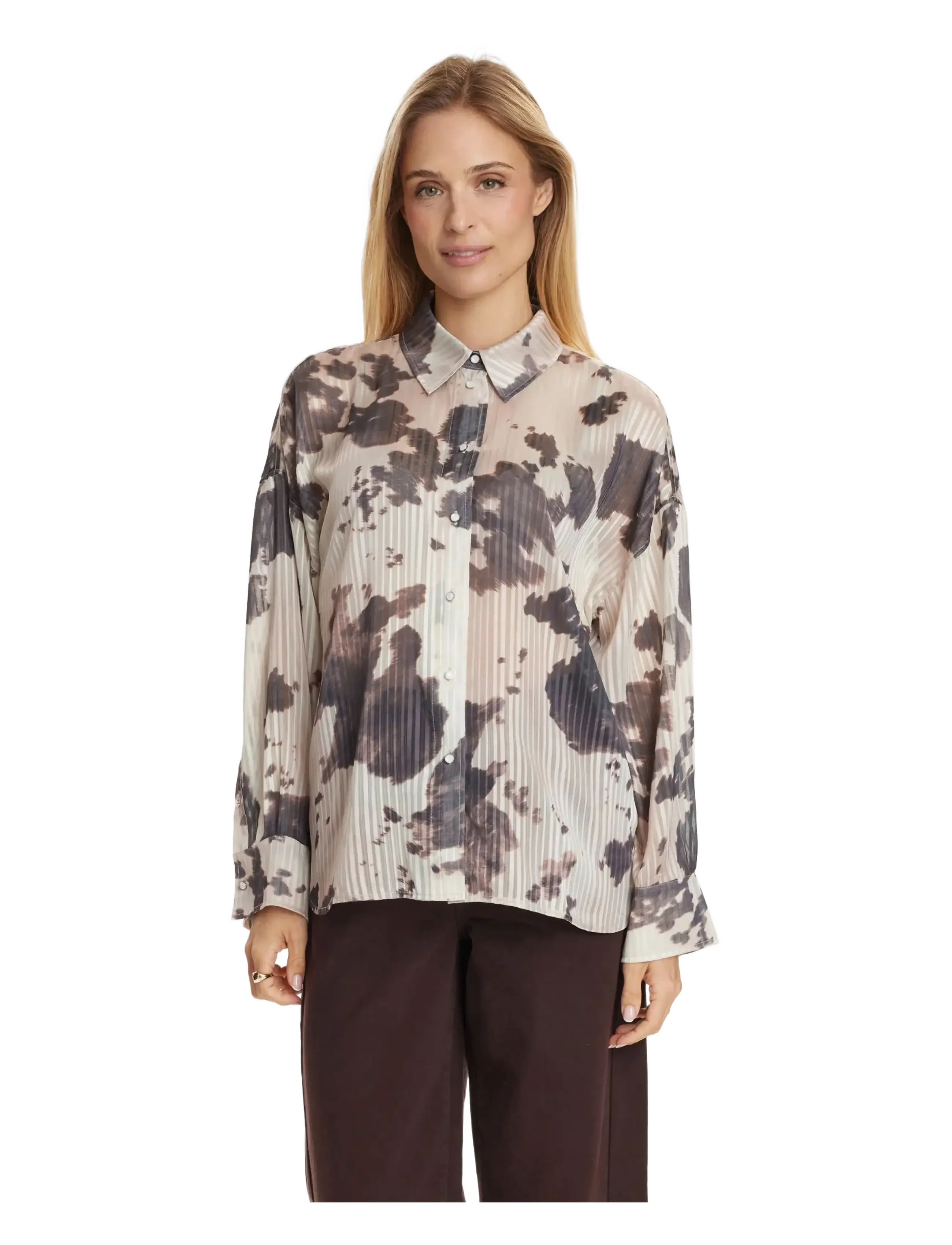 Nümph - NUCOWLEY SHIRT - overhemden met lange mouwen - gray morn - 0