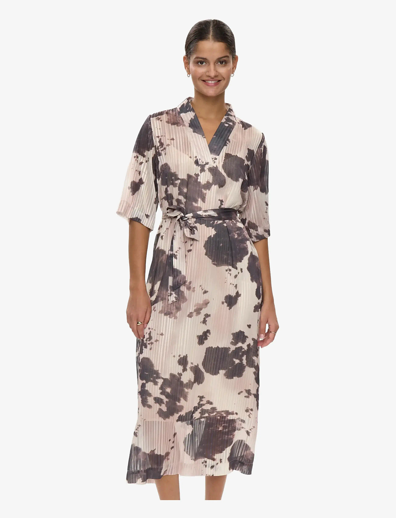 Nümph - NUCOWLEY DRESS - maxi kjoler - gray morn - 0