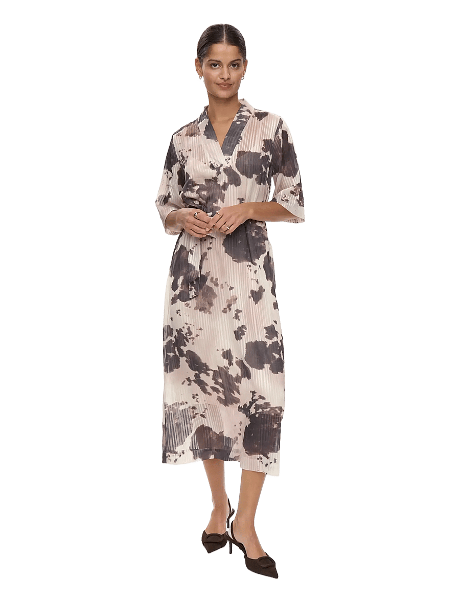 Nümph - NUCOWLEY DRESS - maxikleider - gray morn - 2