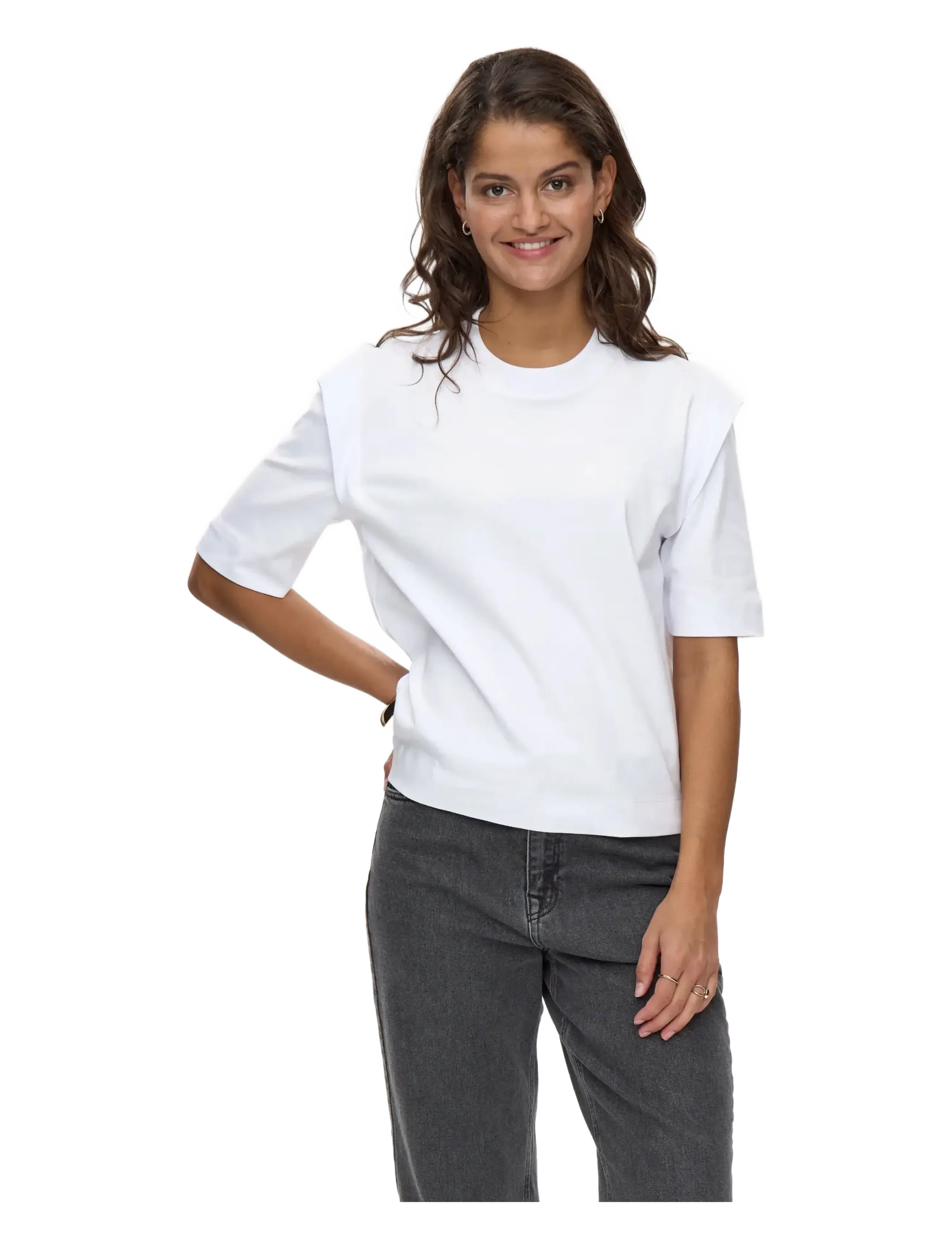 Nümph NUCORALEE T-SHIRT - T-shirts & Toppe - BRIGHT WHITE / white