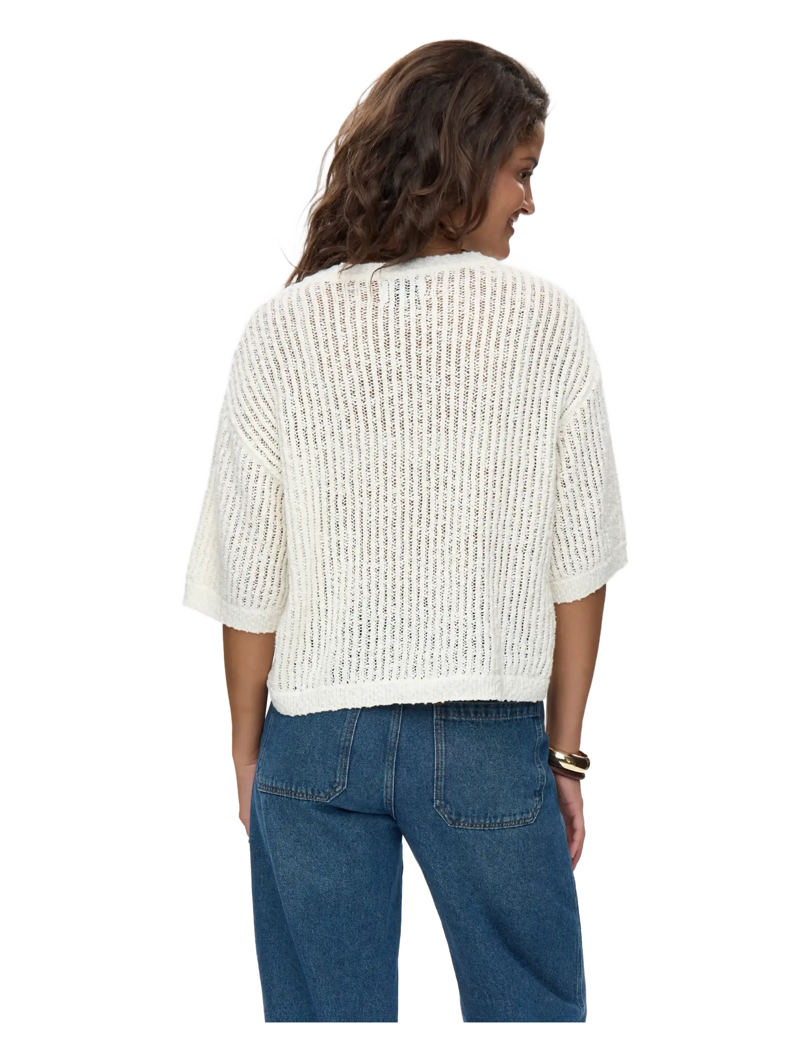 Nümph - NUMIRANDI SS PULLOVER - pullover - cloud dancer - 1