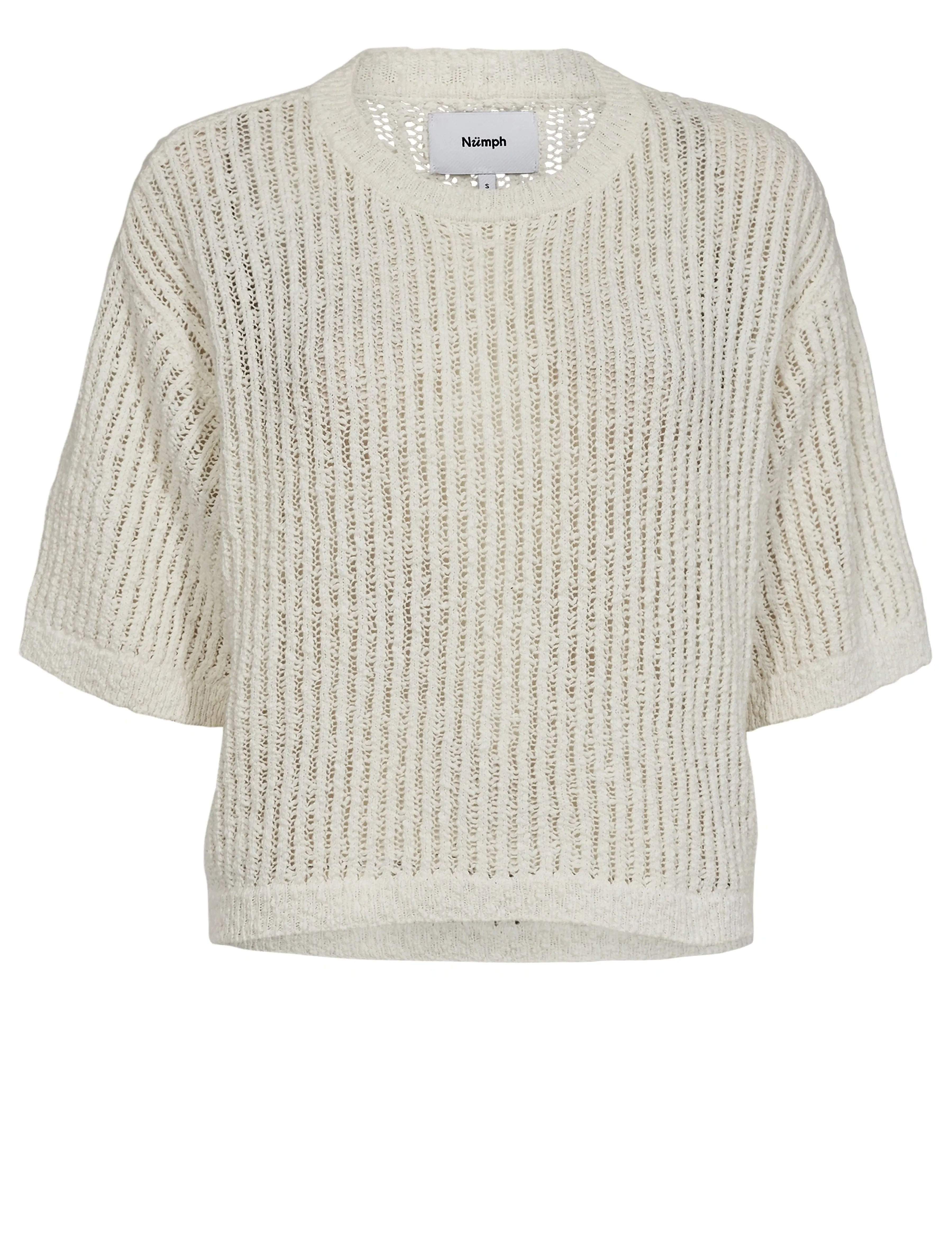 Nümph - NUMIRANDI SS PULLOVER - pullover - cloud dancer - 3