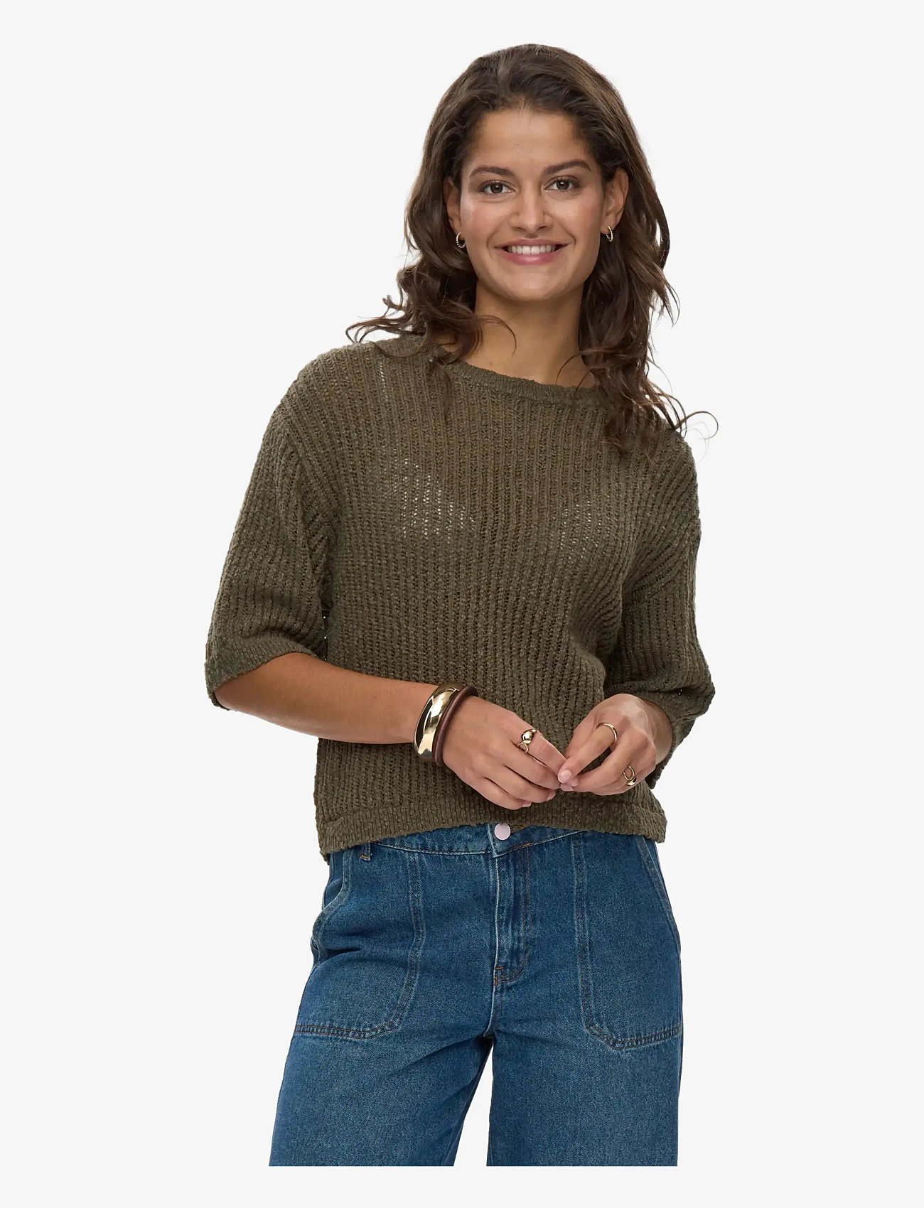 Nümph - NUMIRANDI SS PULLOVER - efterårstøj - grape leaf - 0