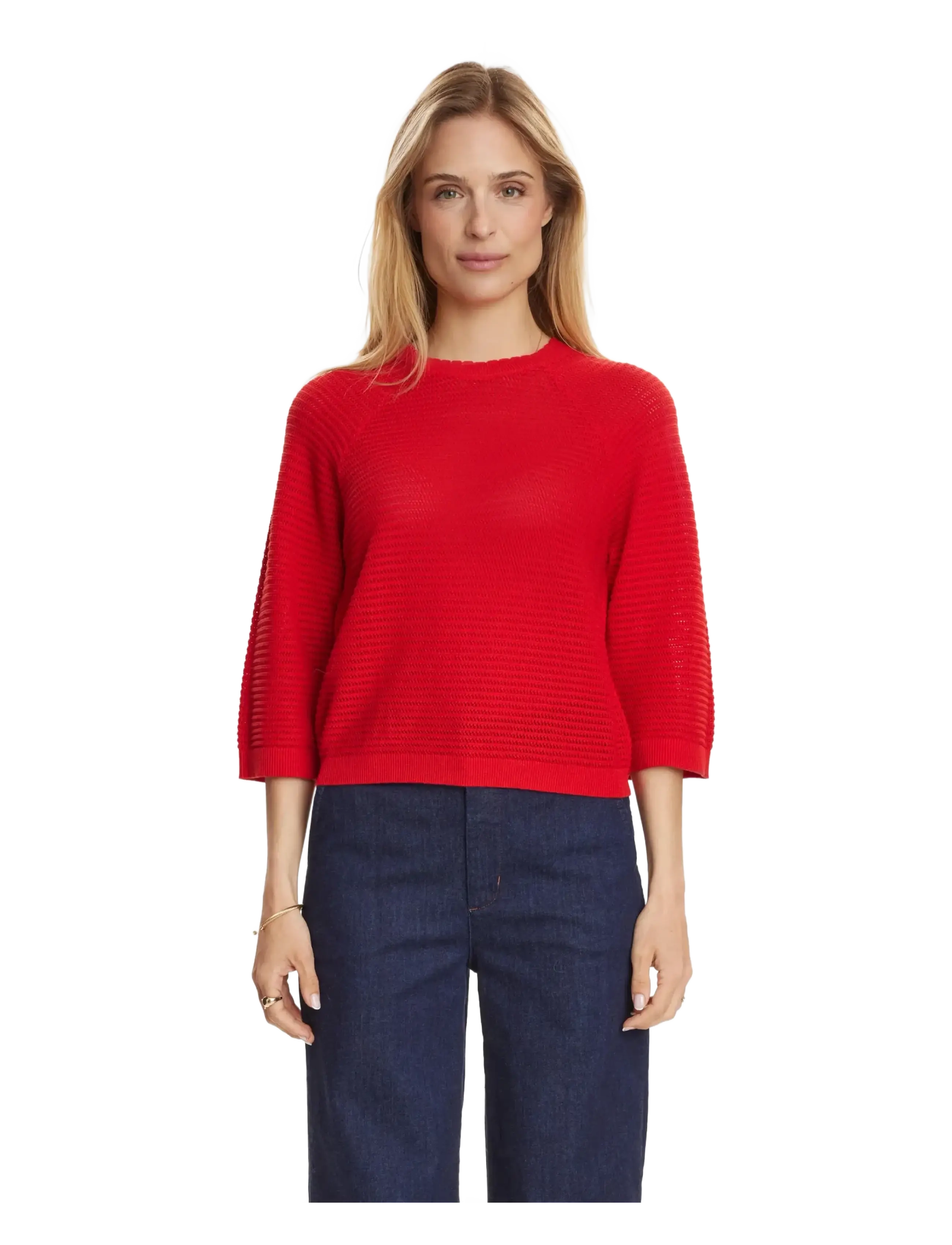 Nümph Nuvilde Pullover, L, Red, Strik > Trøjer, Dame