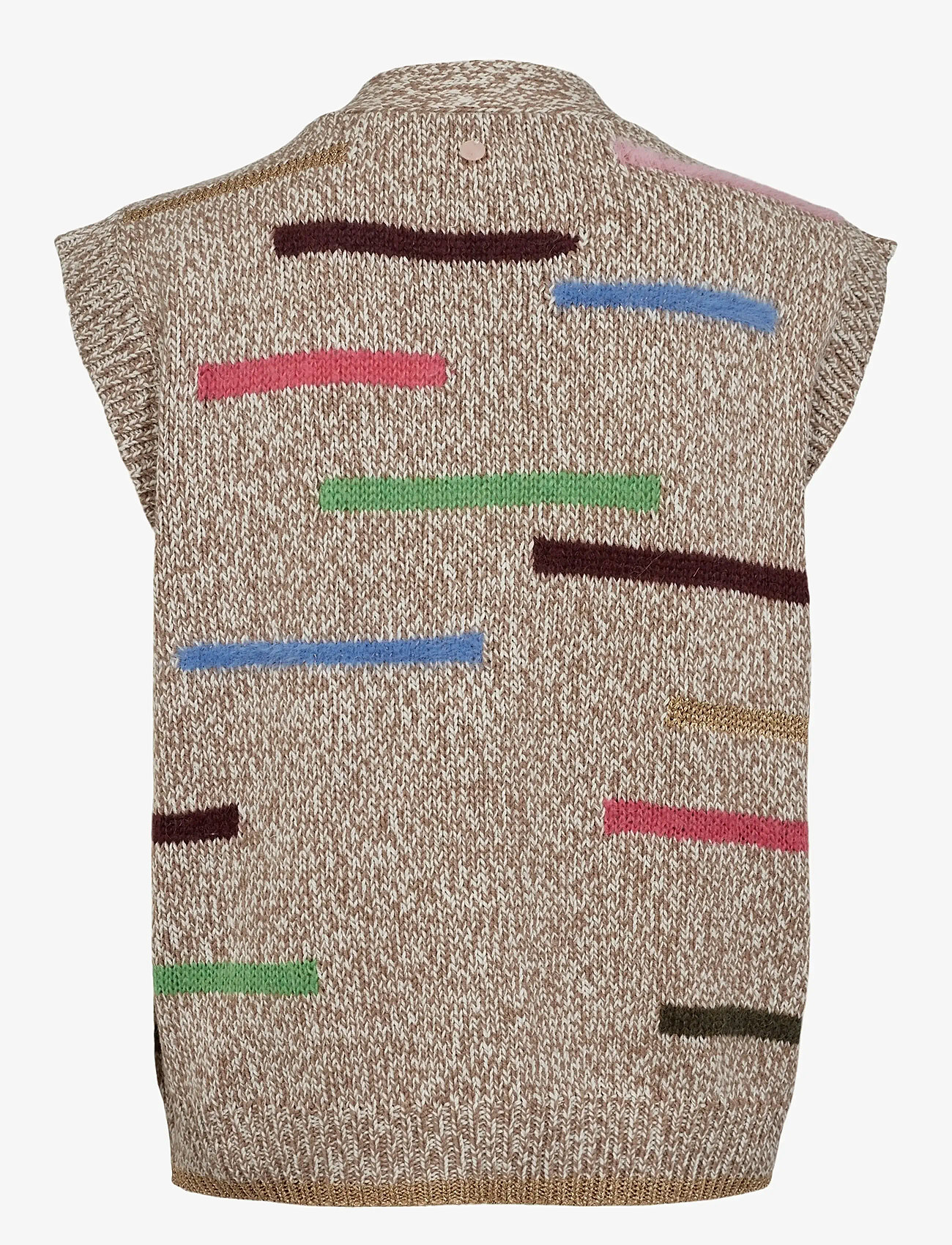 Nümph - NUIGA MELANGE VEST - strikveste - medium grey mel - 1