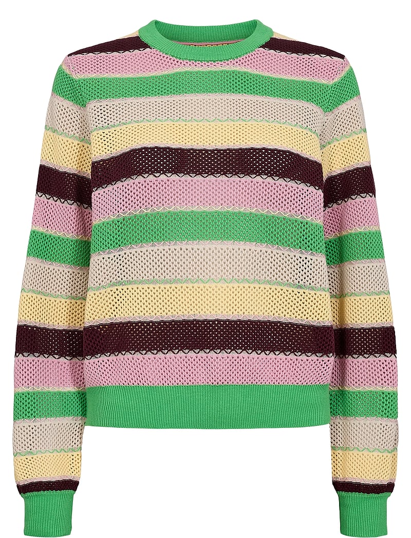 Nümph - NUMIVA LS PULLOVER - stickade tröjor - poison green - 3