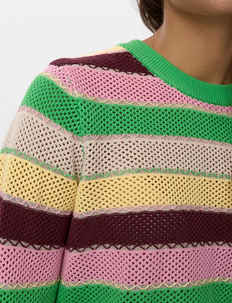 Nümph - NUMIVA LS PULLOVER - stickade tröjor - poison green - 5