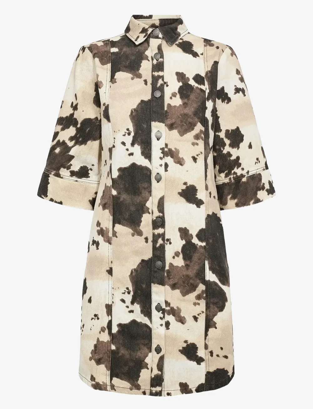 Nümph - NUIVY SHIRT DRESS - korta klänningar - gray morn - 0