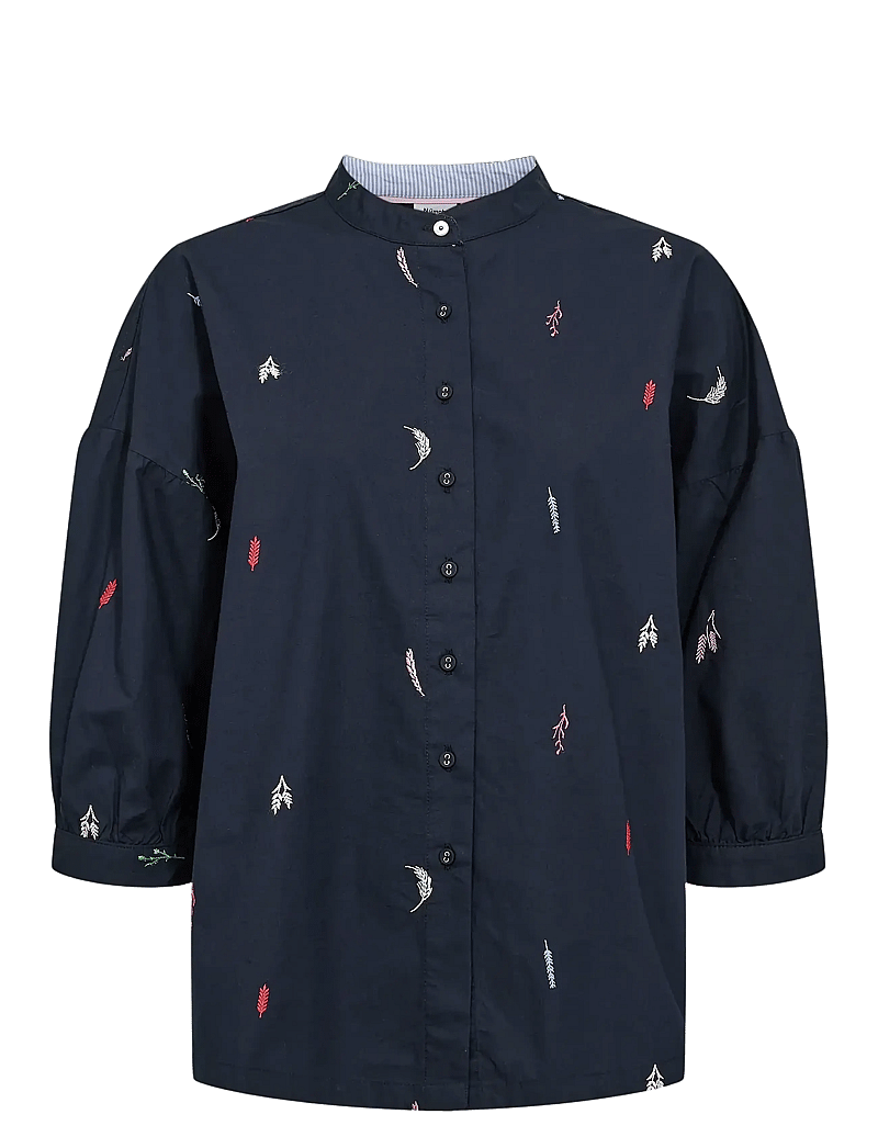 Nümph - NUKIVA SHIRT - langärmlige hemden - dark sapphire - 1