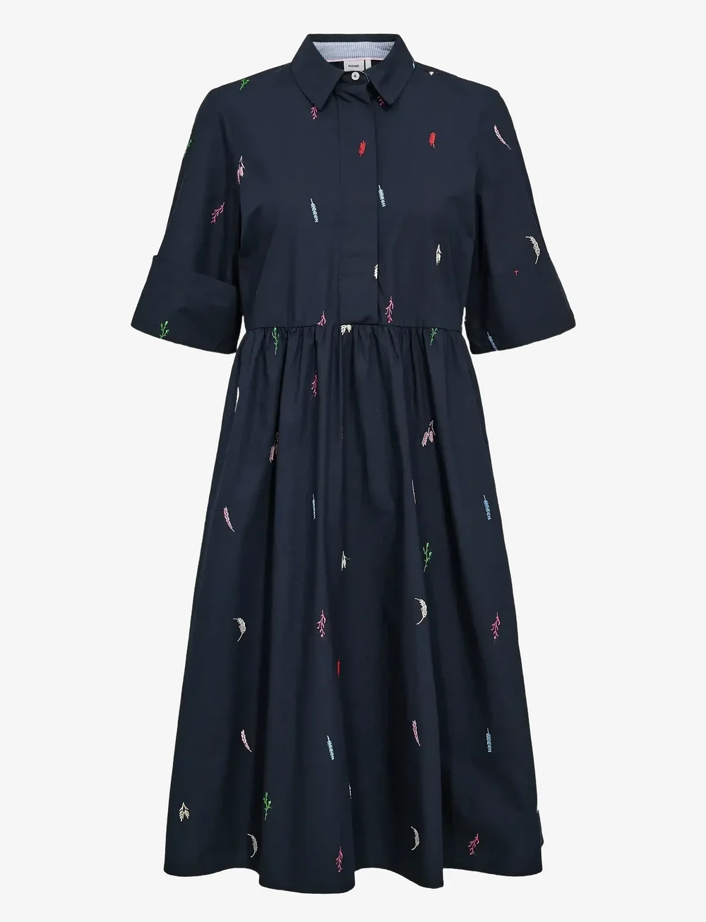 Nümph - NUKIVA DRESS - shirt dresses - dark sapphire - 0