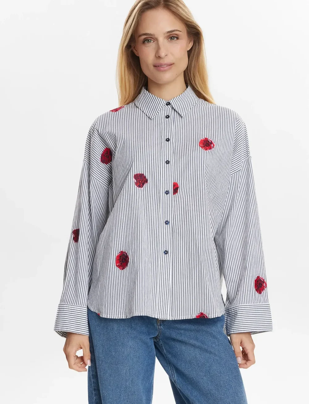Nümph - NUTILLIE SHIRT - långärmade skjortor - dark sapphire - 0