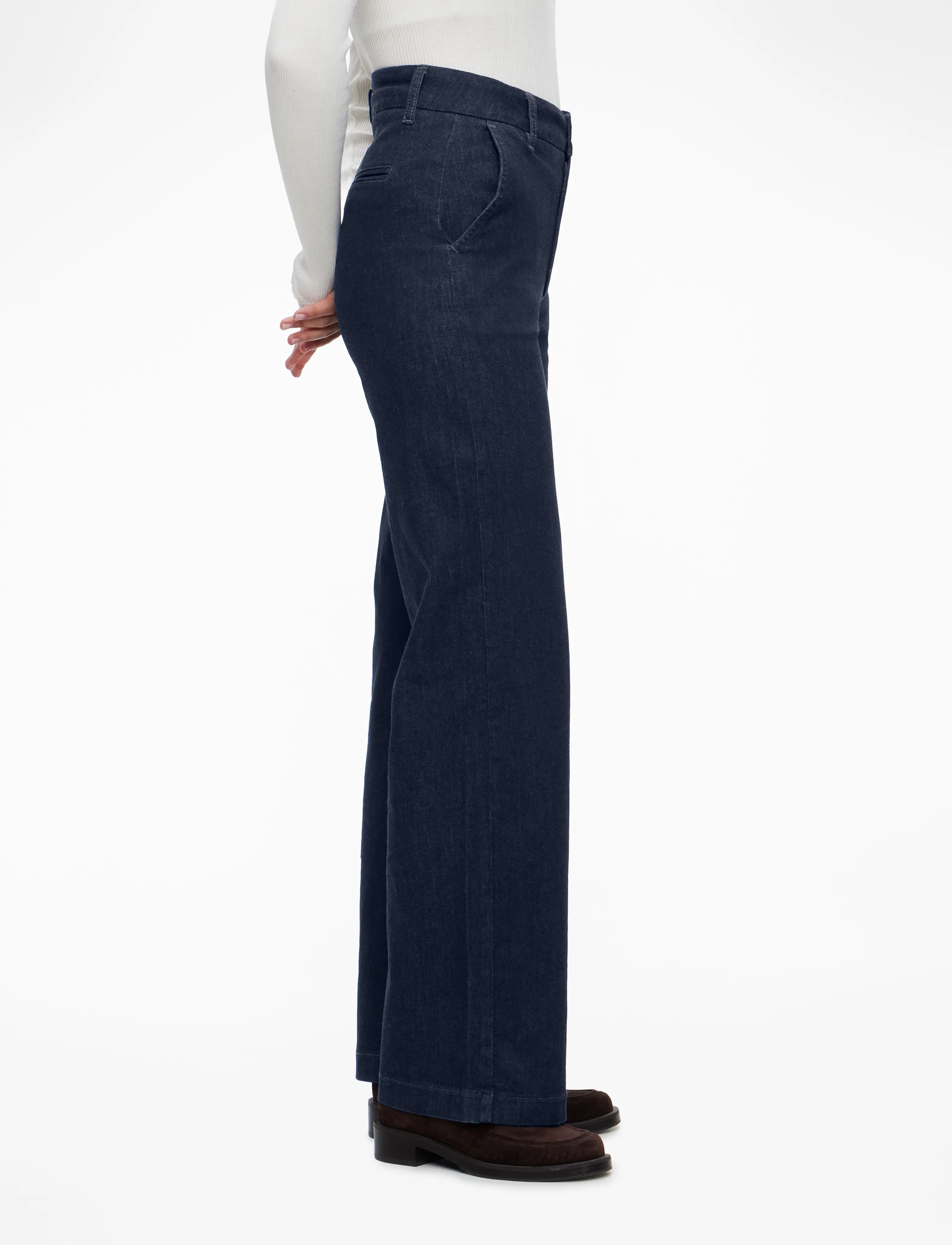 Nümph - NUAMBER PANTS - dark blue denim - 3