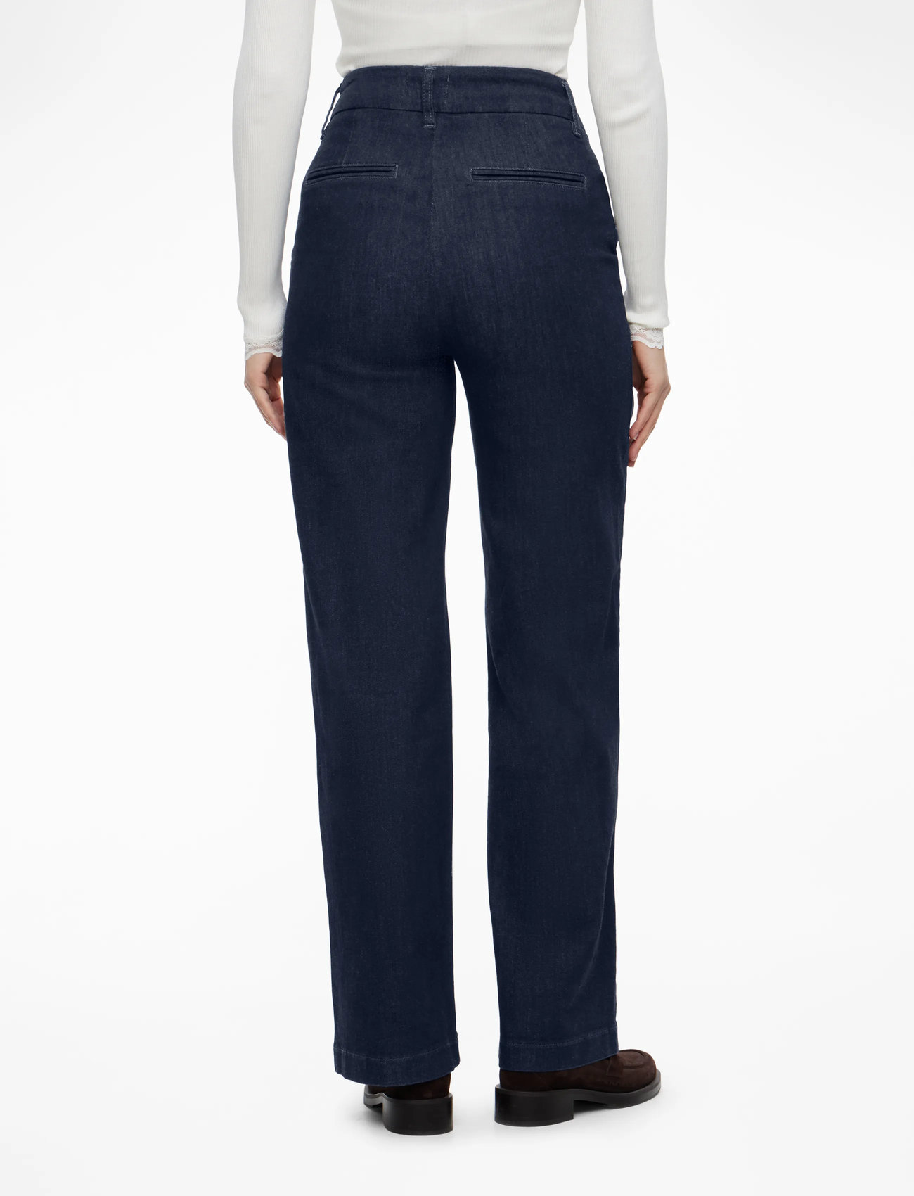 Nümph - NUAMBER PANTS - straight jeans - dark blue denim - 4