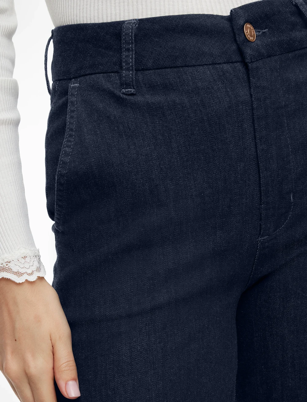 Nümph - NUAMBER PANTS - straight jeans - dark blue denim - 5